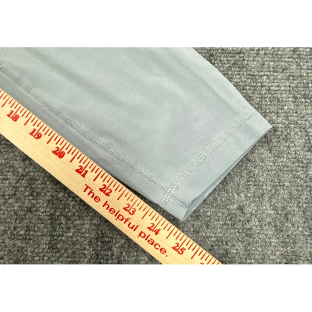 Lululemon Align Womens Size 10 Blue Gray High-Rise Crop 21 Nulu Leggings